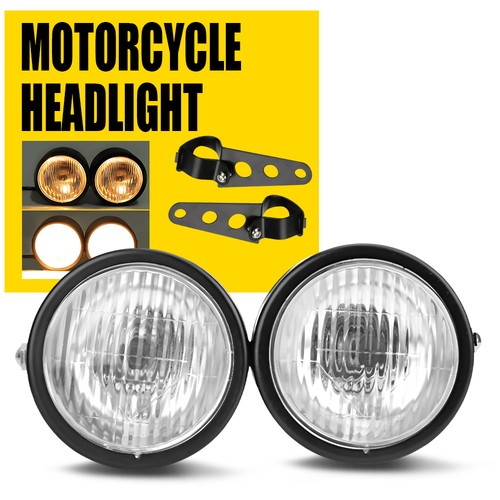 Pair twin headlight motorcycle - pair,