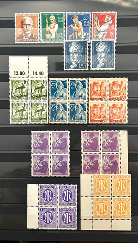 German stamps allied - german,