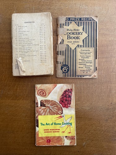 Vintage cookery books great - 3,