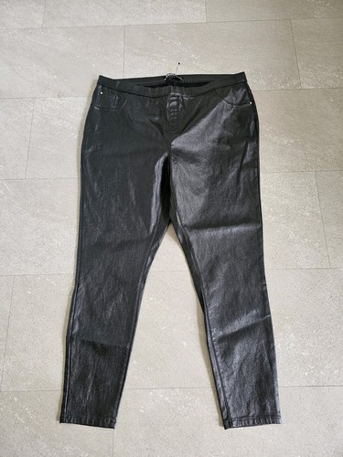 Woman black slim fit - slim, faux