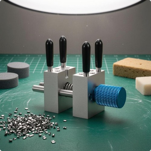 Mini metal bench - metal, mounting
