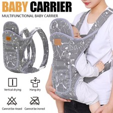 4-in-Newborn Infant Baby Carrier Breathable Ergonomic Adjustable Backpack