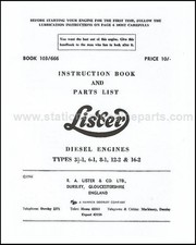 Lister CS Diesel Instruction Book & Parts List, Lister CS Engine Workshop Manual