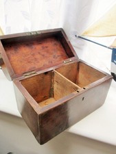 Walnut Domed Tea Caddy Box