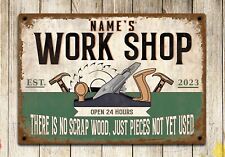 Carpenter Workshop Metal Sign Retro Vintage mancave garage shed Personalised