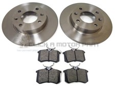 PEUGEOT 307 RAPIER  2001-2006 REAR 2 BRAKE DISCS & PADS SET NEW NON BEARING TYPE