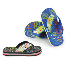 Urban Beach Bubble Bus Van Branded Kids Childrens Flip Flops Beach Shoes Wide VW