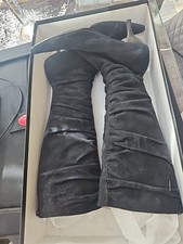 Jigsaw Black Suede Boot Size
