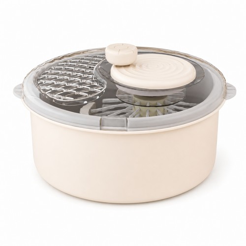 Manual salad with crank - manual,