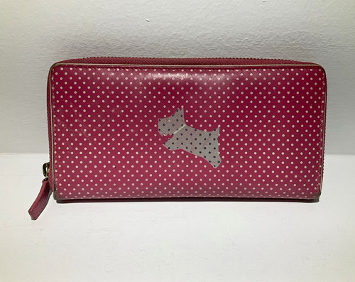 Radley pink polka dot - pink, leather