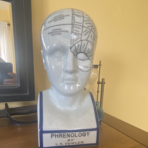 Fowler phrenology ceramic - phrenology,