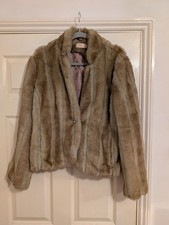 Eden Rose vegan mink jacket Size 14
