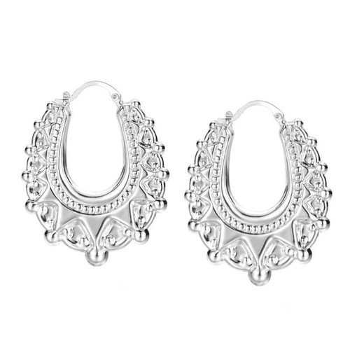 51mm silver creole - 51mm, gypsy