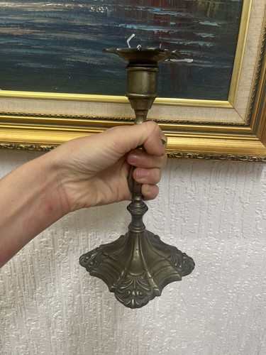 Antique style brass candle - style,