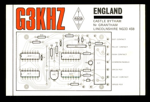 Qsl card radio - 1, x