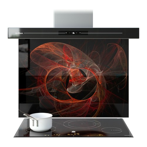 Kitchen glass splashback - glass,