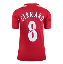 Steven Gerrard Signed Liverpool 2005-06 Home Shirt COA