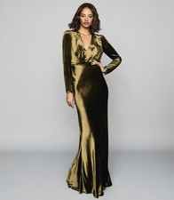 REISS Klara Velvet Plunge
