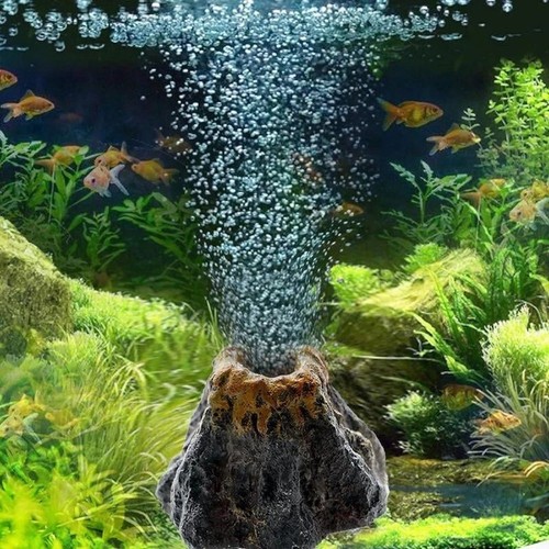 Aquarium volcano bubbler - aquarium,