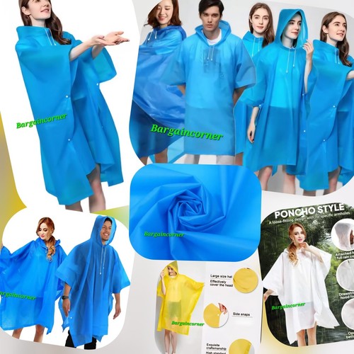 Rain poncho with hood - rain, (n)