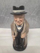 Rare Royal Doulton  Winston Churchill toby mug 9" Tall VGC