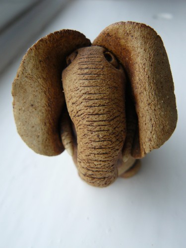 Vintage art pottery elephant
