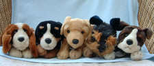 KEEL TOYS DOG BUNDLE -  5 soft toys - Schnauzer Boxer Labrador Basset Bernese