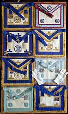 Collection of Masonic Aprons x 8 & Gloves