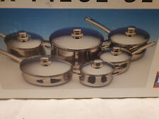 Horwood Six Piece Stainless Steel Cookware Boxed Saucepans Casserole Dishes
