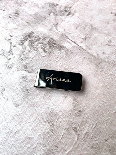 Personalised money clip - personalised,