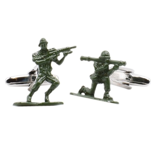 Toy soldier design cufflinks - soldier,