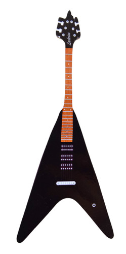 Black flying guitar - black,