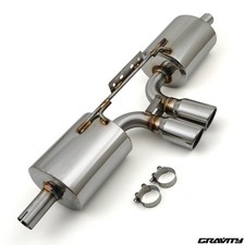 STAINLESS REAR SILENCER EXHAUST BACK BOX FOR PORSCHE BOXSTER 986 2.5 2.7 3.2 96-