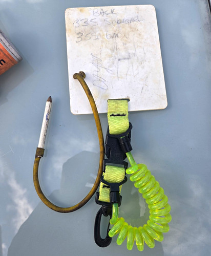 Dive slate yellow - coil, lanyard