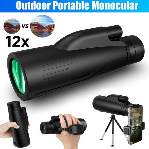 Handheld 12x50 monocular bak4 - handheld,