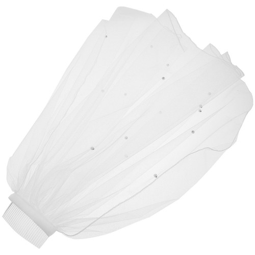 Short bridal veils white - veils,