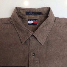 Tommy Hilfiger Men's Long Sleeve Vintage Shirt Size Large *STUNNING PIECE* VGC