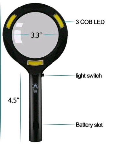 Led cob illuminated hand held - cob,