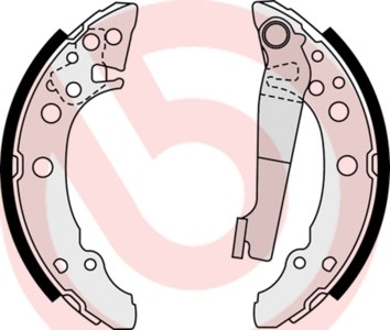 Rear brake shoe set fits - rear,