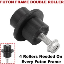 FUTON FRAME DOUBLE ROLLER - SLIDER - GLIDER - DOWEL - HARDWARE PART - PLASTIC