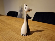 Cmielow Porcelain Cat With Kitten