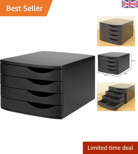 Compact black desktop - desktop, drawer