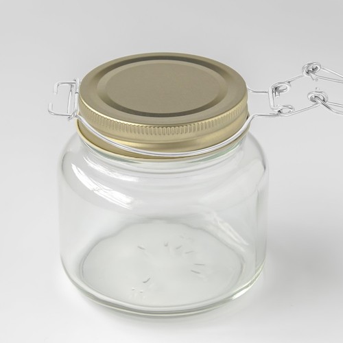 Pcs glass jars with airtight - pcs,