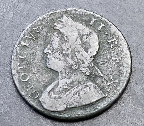 1753 george half penny - 1753,