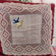 Antique silk handkerchief - antique,