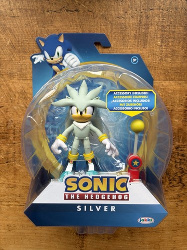 Sonic the hedgehog silver - silver, 4"