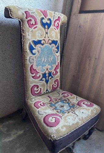 Antique victorain prayer - antique, stool