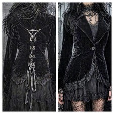 Black Velvet  Gothic Corset
