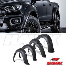 BLACK WIDE WHEEL ARCH FENDER FLARE BODY KIT FOR FORD RANGER T7 T8 2015-2022