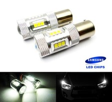 2x White 581 PY21W BAU15s Bulb